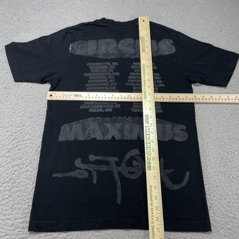 Travis Scott Shirt Mens Small Black Circus Maximus Tour 2023 Rap Graphic Tee - Picture 6 of 9